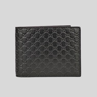 GUCCI Mens Black Microguccissima GG Logo Leather Bifold Wallet With Removable Card Holder 333042