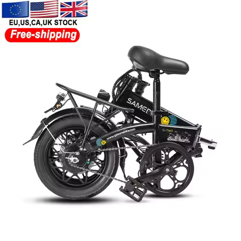 Samebike 14*1.95 Inch High Carbon Steel Single Speed 250w300D 36v 7.8Ah Internal Lithium Battery Fol