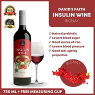 100% Authentic David's Faith Insulin Wine 750 ml Bignay Flavor, diabetes drink, supplement,