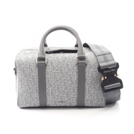 【二手】Dior LINGOT26 手提包，灰色帆布皮革，男士，二手