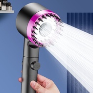 【GORGEOUS】 4 in 1 Massage Shower 3 Modes High Pressure Water Saving Rain Shower Head #April