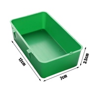 Shztgm】ถาดอาหารนกแก้วสีเขียวอเนกประสงค์กล่องอาบน้ำกรงสัตว์อ่างอาบน้ำ