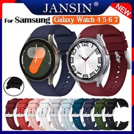 Dây đeo ban đầu cho Samsung Galaxy Watch 7 6 5 4 40mm 44mm Dây đeo tay thể thao silicone 40mm 44mm c