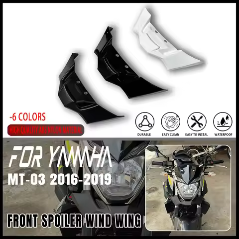 Motorcycle Downforce Naked Aerodynamic Spoilers FOR YAMAHA MT-03 MT03 2016-2018 2019 Winglet Frontal