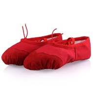 Basic Children Girls Kids Soft Sole Red Ballet Dance Shoes