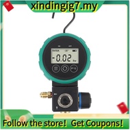 【】Digital HVAC Vacuum Gauge Tester Hand Wheel Vacuum Gauge Tester Vacuum Gauge Tester with Timed Shu