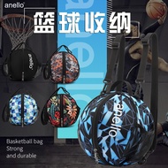 2024 Polyester Portable New Style anello Bag Training Sports Backpack Basketball Bag Net Pocket Children's Foot Bag
