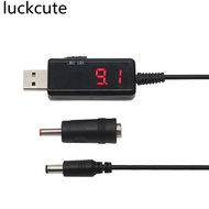 USB To DC Boost Converter Cable 5V to 9V 12V Adjustable Voltage Volt Led Display Transformer DC Powe