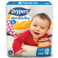 Drypers Wee Wee Dry Mega Pack Saiz L62