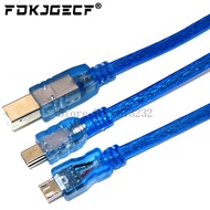 30cm USB Cable for Uno r3/Nano/MEGA 2560/Leonardo/Pro micro/DUE Blue High Quality A type USB/Mini USB/Micro USB 0.3m for Arduino