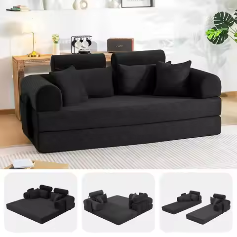 79" Convertible Sofa Bed with High Back,Boneless Couch for Living Room, Custom