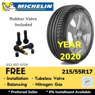 215/55R17 MICHELIN PILOT SPORT 4 PS4 (INSTALLATION) New Tyre Tayar Kereta Baru WPT NIPPON Wheel Rim 