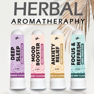 HERBAL INHALER AROMATHERAPHY RELAX (STRESS & ANXIETY RELIEF, DEEP SLEEP, FOCUS AND FEFRESH, MOOD BOO