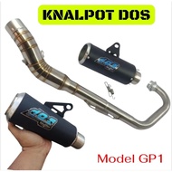 DOS EXHAUST JUPITER MX KING GP1 DOS EXHAUST GP1 MX KING DOS GP1 BLACK EXHAUST JUPITER MX KING