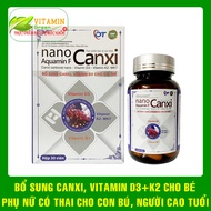 Canxi tảo biển Nano Canxi Aquamin F Bổ sung calci Vitamin D3 K2giúp xương răng chắc khỏe (hộp 30 viê
