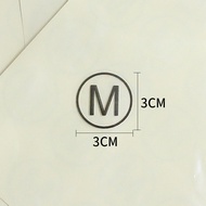 Clothing Size Label Round Adhesive Size Sticker Transparent Size Label Sticker Clothes Size Size Num