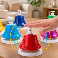 8 Pcs Rainbow Desk Bells for Kids 8 Notes Diatonic Metal Musical Bells Chromatic Musical Table Bell 