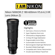 NIKON NIKKOR Z 180-600MM F/5.6-6.3 VR LENS NIKON Z