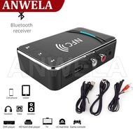 ANWELA Shop NFC Bluetooth-compatible 5.0 Transmitter Receiver RCA AUX 3.5mm Stereo Jack USB Wireless Audio Adapter Car Headphone