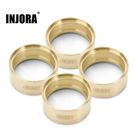 INJORA 147g Brass Wheel Weights Inner Beadlock Rings Fit 2.2" Wheel Rim For 1/10 RC Crawler Car