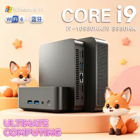 Futuristic Portable Mini PC Core I9 10980HK/i9 8950HK Apex Gaming Mini PC Windows 11 Pro 16GB RAM 1/