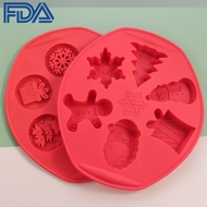 3D Christmas Silicone Mold DIY Handmade Fondant Chocolate Mold Baking Tools Wholesale