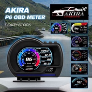 ❗VERSION TERBARU❗AKIRA P6 OBD OBD2 METER for PROTON PERODUA myvi axia bezza HONDA NISSAN TOYOTA vios MITSUBISHI