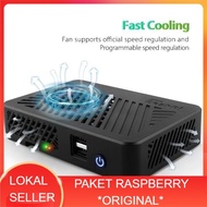Casing DeskPi Lite Heatsink Fan Raspberry Pi 4 Aluminum Premium Protector