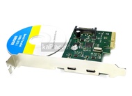 2พอร์ตUSB-C USB 3.1 Type-Cการ์ดPCI E XPRESS + PCIeยึดรายละเอียดต่ำpci-e 4xเพื่อusb3.1 Type Cอะแดปเตอ