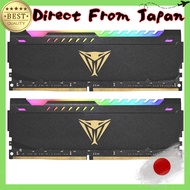 Patriot Memory Viper Steel RGB DDR4 3200MHz PC4-25600 32GB (16GB x 2) Dual Kit Desktop Memory PVSR43