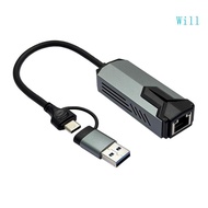 Will MultiStandard USB To Ethernet Adapter IEEE802 3bz Compliant 10Gbps Data Transfer