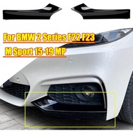 Gloss Black Front Bumper Lip Splitter Diffuser for Bmw 2 Series F22 F23 M Sport 2014-2019
