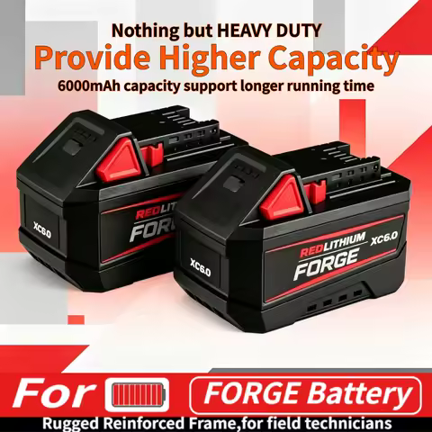 For Milwaukee M18 6.0Ah 18V Battery,fully compatible with all M18 series power rigs,for construction