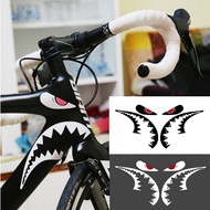 1 Pc Bicycle Sticker Shark Frame Sticker Mountain Bicycle Sticker Frame Decorative Stickers