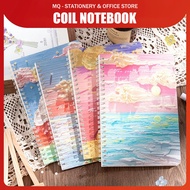 A5/A7 Cute Coil Book Spiral Notebook A5/A7 Coil Book Scenery Student School Office Stationery (1Pc)