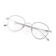 狀況極佳的 GENTLE MONSTER BOLD 鈦金屬波士頓鏡框男士眼鏡，銀色，尺寸 49□22-147，附鏡盒。