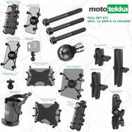 RAM Mounts Motorcycle Handlebar Clamp Base with M8 Bolts (RAM-B-367U) Full Set Kit