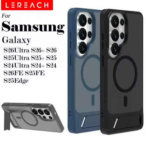 Lereach for Samsung Galaxy S26 Ultra S25 Ultra S24 Ultra S26 FE S26+ S25+ S25 Edge Magnetic Stand Ph