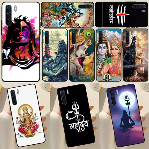 Lord Shiva Hindu God Case For OPPO A17 A57 A77 A16 A76 A96 A52 A72 A15 A5 A9 A31 A53 S A54 A74 A94 A