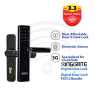 FREE Installation SINGGATE FS012+FM021 1+1 Handle Digital Door Lock Digital Gate Door Lock Affordable Bundle Set