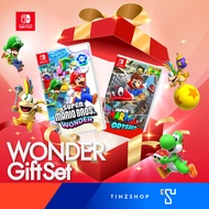 Nintendo Switch Game Set : Mario Wonder Gift Set 2024 &gt; จับคู่ เกมมาริโอ้ วันเดอร์ กับเกมยอดฮิต : Mario Wonders + Smashbros  Mario Kart8   Party  Super Star  Odyssey  Luigi Mansion3  3D World :เลือกเกม &gt;&gt;