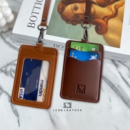 ID Card Holder Name Leather ID Card HolderTAG ID Card Holder 3 Card Slots