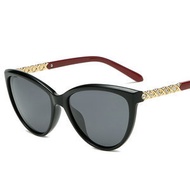 Sunglasses Female Trendy Round Face Unique Cat Eye Diamond Polarized Glasses Retro Sunglasses862211.