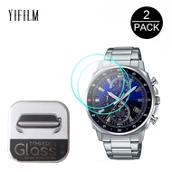 64L 2PCS Explosion-proof Tempered Glass For Casio EDIFICE EQS-800BCD EQS-900BCD EFV-600D EFR-5 xXO