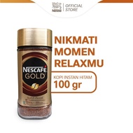 HITAM Nescafe GOLD Instant Coffee Black Coffee Jar 100gr