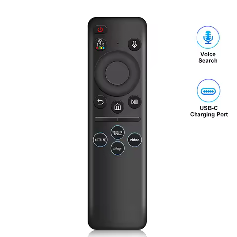 Voice Remote Control Compatible with Samsung Smart TV Neo QLED OLED Rechargeable Remote 43Q60C 50LS0
