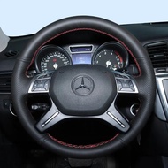 Old Style for Mercedes Benz C ML Class S300 S350 E300 GL400 Manual Sewing Car Steering Wheel Covers 