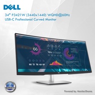 Dell P3421W 34Inch Ultrawide Monitor, WQHD (Wide Quad High Definition), Curved USB-C Monitor , 3440 x 1440 at 60Hz, 3800R Curvature, 1.07 Billion Colors, Adjustable, Black (Latest Model)