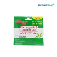 Ascof Forte 600mg 10+5 Capsules