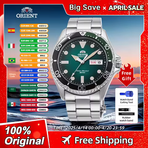 Orient Watch Original Japanese Automatic Mechanical Watches Men's Watch 20Bar Luminous Waterproof we